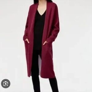 Babaton Burgundy Long Cardigan